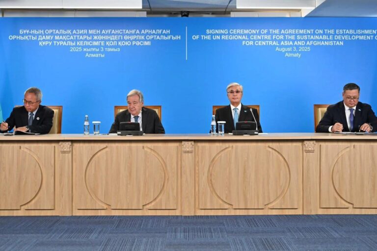 طالبان از راه‌اندازی دفتر «توسعه پایدار» سازمان ملل در آسیای مرکزی استقبال کرد