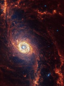 شاهکار جدید تلسکوپ جیمز وب از تولد ستارگان در کهکشانی ۶۰ میلیون سالنوری دورتر از زمین + عکس 2 شاهکار جدید تلسکوپ جیمز وب از تولد ستارگان در کهکشانی ۶۰ میلیون سالنوری دورتر از زمین + عکس