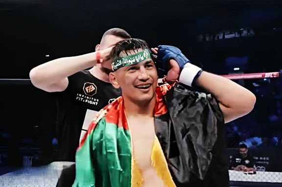 اسماعیل حیدری ورزشکار اهل افغانستان به مصاف حریفی از تاجیکستان می‌رود