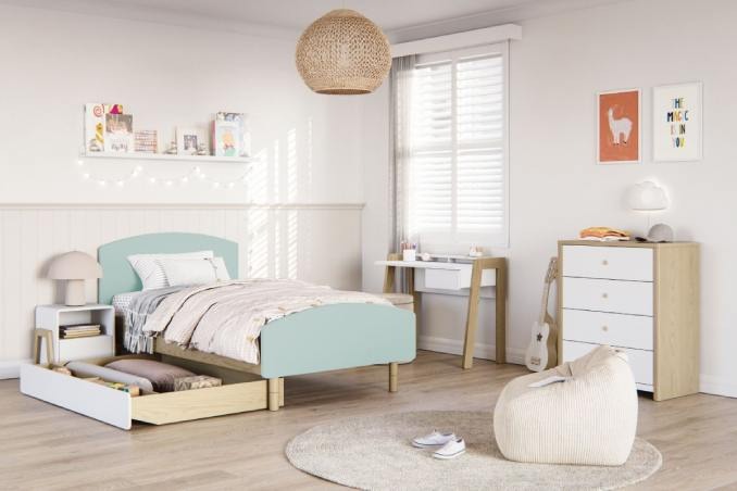 تخت یک نفره با طراحی مینیمال