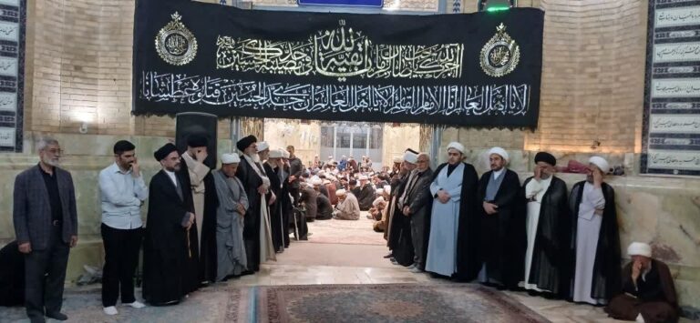 مراسم ترحیم آیت‌الله فیاض در مسجد اعظم قم برگزار شد